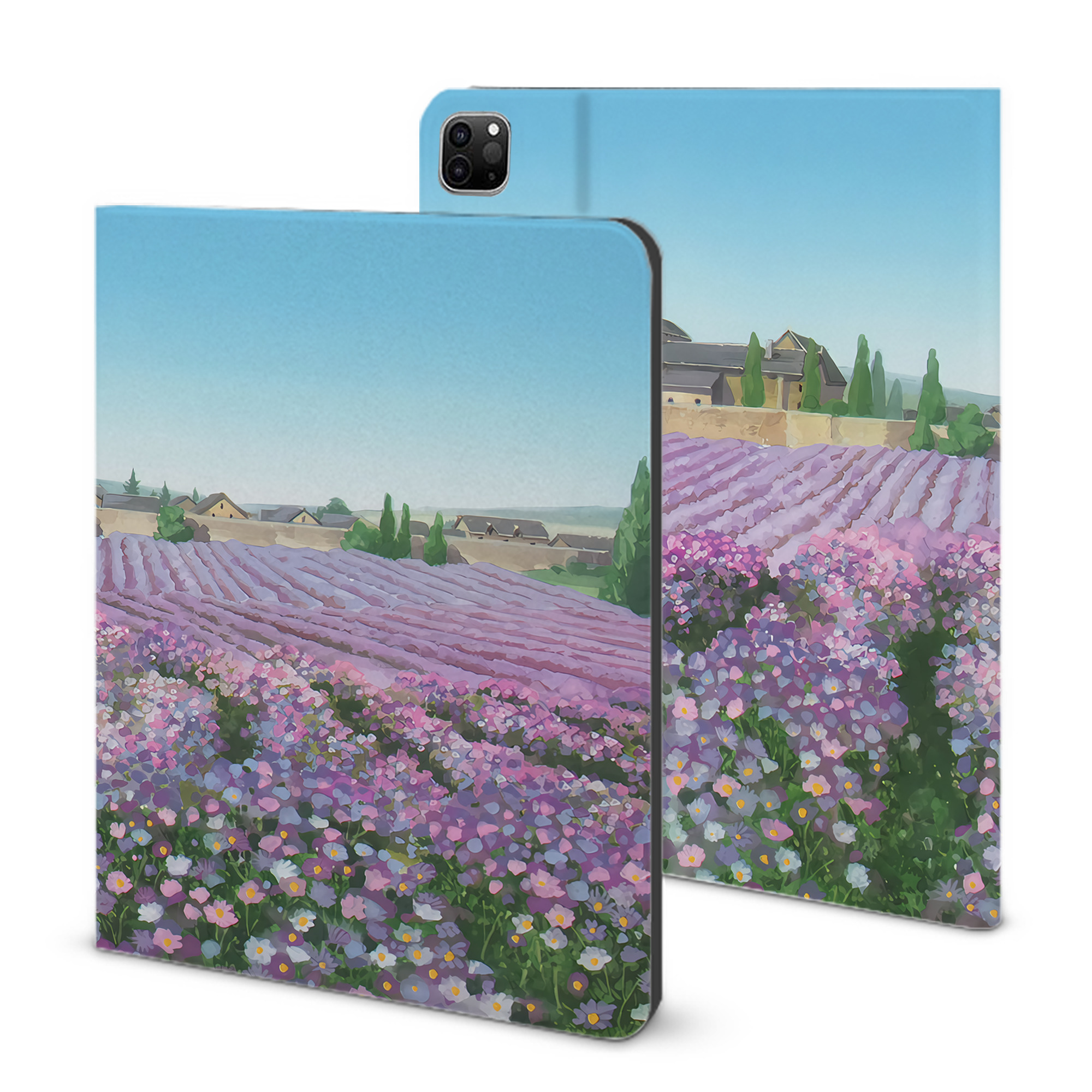 （画像用） 葬送のフリーレン Frieren IPad ケース ブック型 PUレザー TPU 耐衝撃 軽量 薄型 ペン収納なし 全面保護 IPad 各モデル対応
